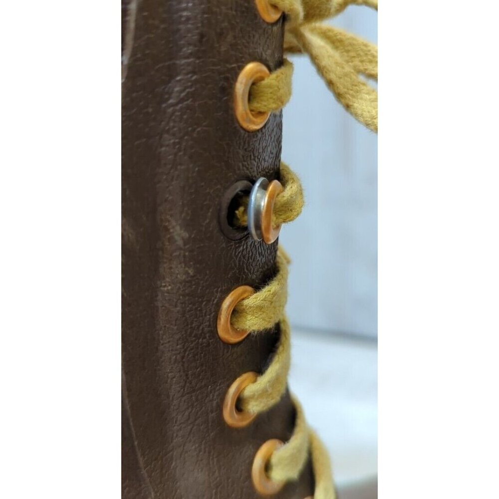 ✅ROBERT STEVENS Felt Lined Brown Steel Shank Mens 6 Boots Halloween Prop Decor - Picture 6 of 12